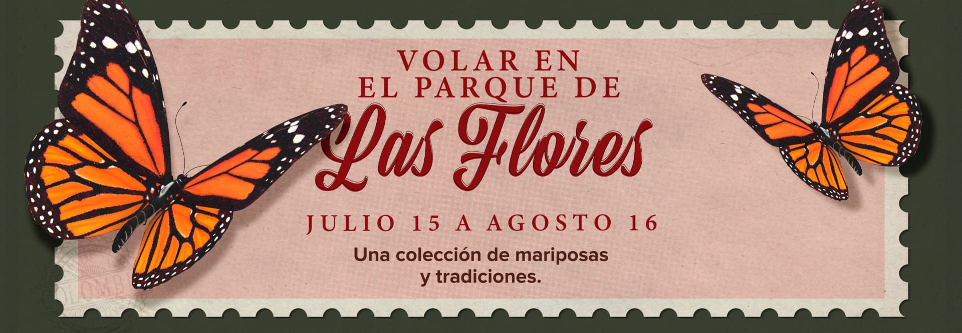 Volar en el parque de las flores